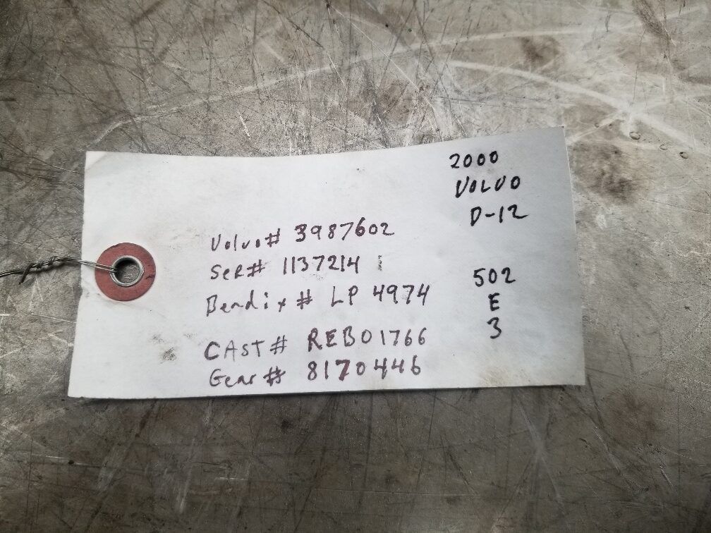 VOLVO AIR COMPRESSOR 1137214 2000 | 99 Truck Parts